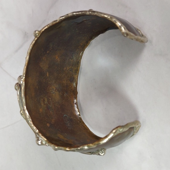 Artisan Crafted Brutalist Cuff Bracelet - Picture 8 of 15